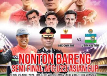 Kapolres Kuansing Ajak Masyarakat Nobar Semi Final AFC U-23