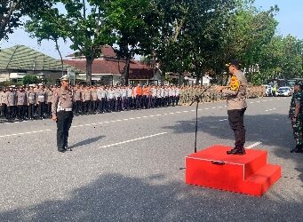 Pimpin Apel Pengamanan Kegiatan APEKSI – BBI/BBWI, Kombes Jeki Tegaskan Beberapa Hal