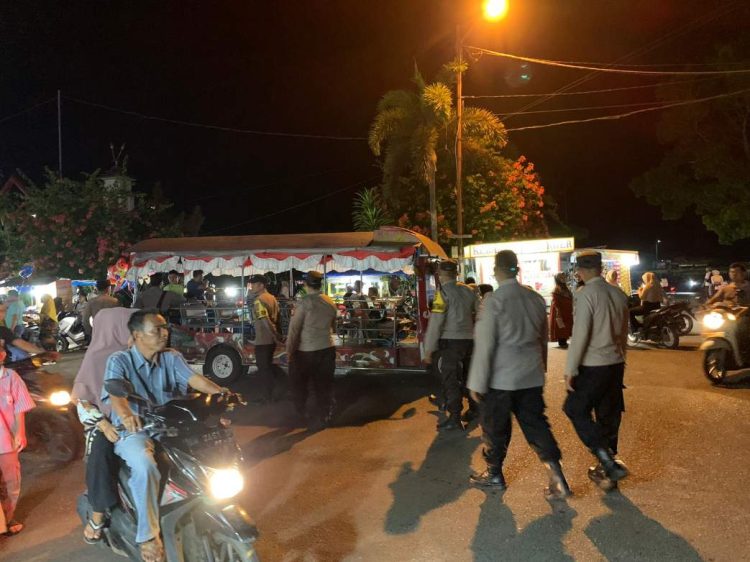 KRYD Polres Kuansing Tingkatkan Keamanan di Kota Teluk Kuantan