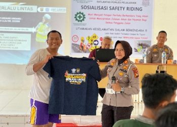 Peduli Keselamatan Satlantas Polres Pelalawan Lakukan Edukasi Tertib Berlalu Lintas Kepada Karyawan PT.ADEI Plantation