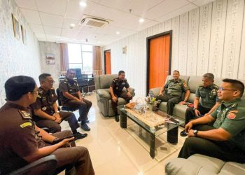 Aspidmil Kejati Riau Terima Kunjungan Kaotmil I-03 Pekanbaru