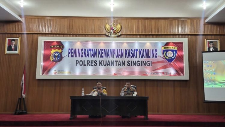 Kapolres Kuansing Pimpin Gelar Pelatihan Peningkatan Kemampuan Kasat Kamling