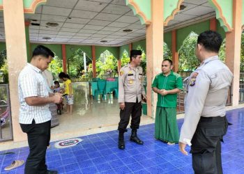 Kapolsek Tualang Sambangi Pompes Dalam Rangka Cooling System, Untuk Menciptakan Harkamtibmas