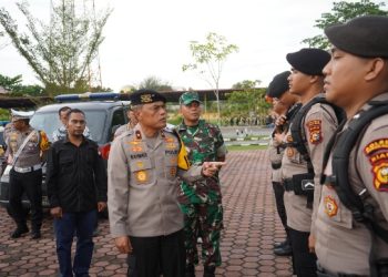 Pimpin Apel Pasukan Pengamanan Pilkada di Rohil, Wakapolda Riau Tegaskan Beberapa Hal