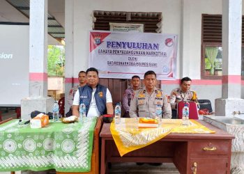 Polsek Sungai Apit Gelar Penyuluhan Tentang Penyalahgunaan Narkotika di SDN 06 Sungai Kayu Ara