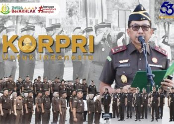 Bertindak Sebagai Irup, Kajati Riau Sampaikan Sambutan Presiden di HUT KORPRI Ke-53