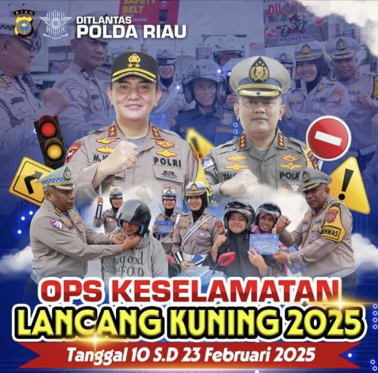 Polda Riau Gelar Operasi Keselamatan Lancang Kuning Mulai 10 Februari 2025