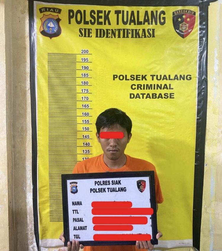 Lakukan Perbuatan Persetubuhan Dengan Anak Dibawah Umur, ADP Als A, Diamankan Unit Reskrim Polsek Tualang