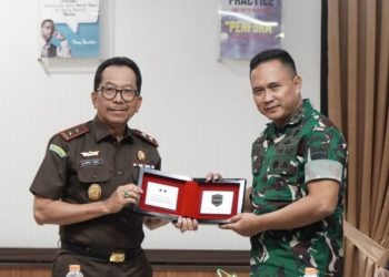 Kejati Riau Beserta PJU Menerima Kunjungan Pangdam 1 Bukit Barisan