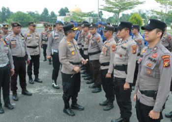Kapolres Meranti Pimpil Apel Kesiapan Personil dalam rangka Pengamanan Hari Buruh 2025