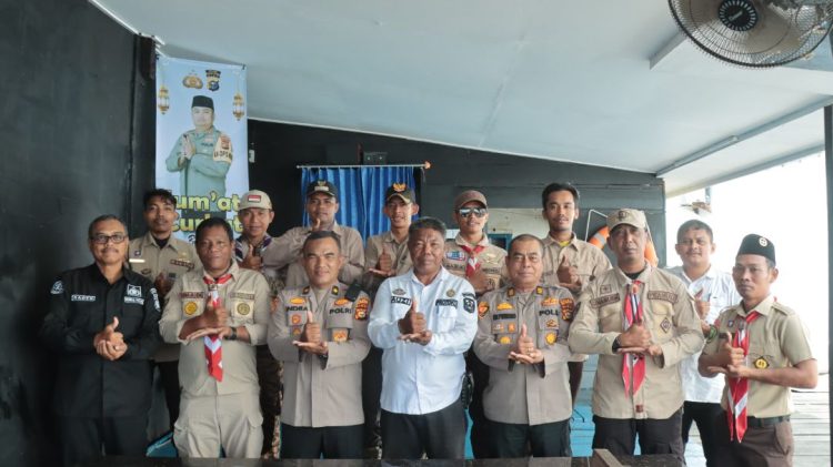 Polres Kep Meranti Gelar Jumat Curhat Bersama Pengurus Pramuka