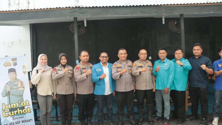 Gelar Jumat Curhat Bersama Pengurus KNPI, Polres Meranti Ajak Jaga Kamtibmas
