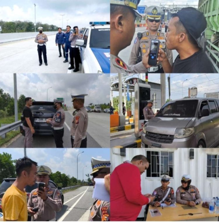 Ditlantas Polda Riau Gelar Razia Terhadap Pengemudi Angkutan Barang