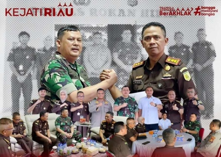 Bidang Pidmil Gelar Koordinasi Non Teknis Ke Polres Rohil dan Kejari Rohil