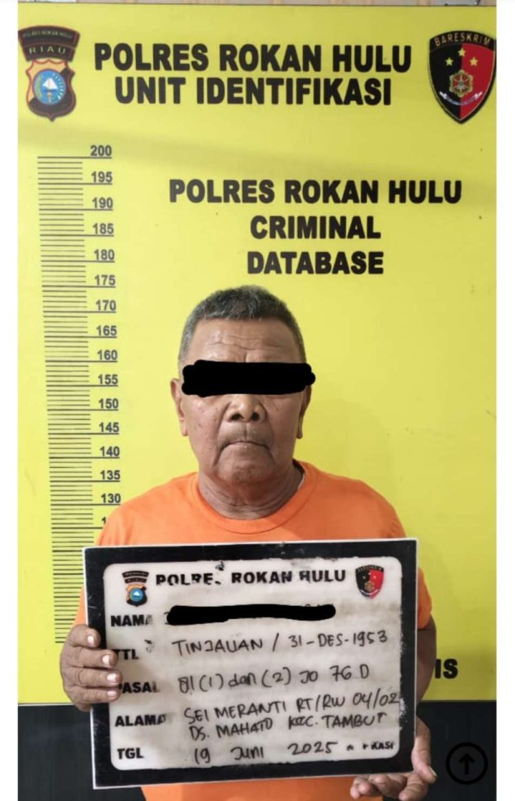 Polres Rohul Amankan Pelaku Persetubuhan di Bawah Umur