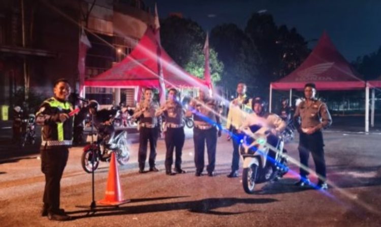 Cegah Balap Liar, Ditlantas Polda Riau Gelar Dragbike Session 2
