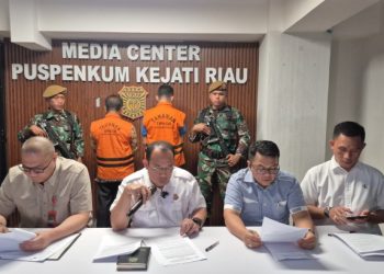 Tim Penyidik Kejati Riau Tetapkan Dua Orang Tersangka Pidana Korupsi Rehab Pembangunan Gedung SD 2023 Kab Rohil