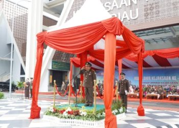 Kejaksaan Tinggi Riau Peringati Hari Lahir Kejaksaan RI ke 80 ini pesan Plt Kejati Riau