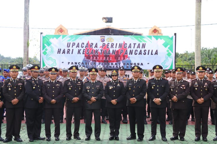 Polres Siak Gelar Upacara Kesaktian Pancasila Tahun 2025, Wakapolres Pimpin Jalannya Upacara