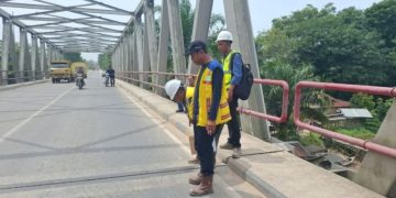 Sempat Viral Jembatan Siak II Terdengar Dentuman Tim BPJN Riau Langsung Turun Lakukan Pengecekan