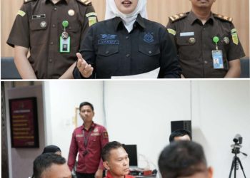 PENYERAHAN TERSANGKA DAN BARANG BUKTI TAHAP II PERKARA DUGAAN TINDAK PIDANA KORUPSI OLEH OKNUM PNS JAKSA GADUNGAN