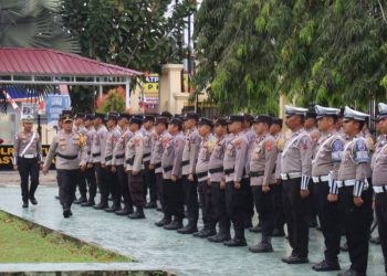 Polres Pasaman Barat Adakan Apel Gelar Pasukan Operasi Zebra Singgalang 2025 ini pesan Kapolres