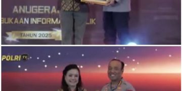 Dinobatkan sebagai Badan Publik Terbaik Nasional, Polri Raih Arkaya Wiwarta Prajanugraha dalam Monev KIP 2025