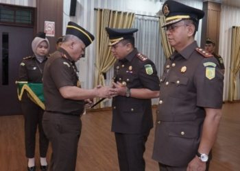 Kejati Sumut Lantik Dua Kejari Salah Satunya Sapta Putra Kejari Deli Serdang