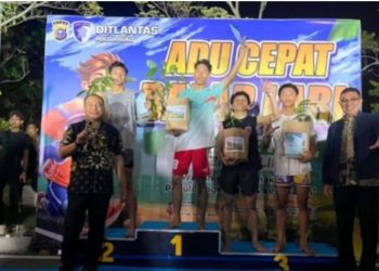 Dirlantas Polda Riau Gelar Kegiatan Adu Cepat Lomba Lari 100 meter ini pesan Dirlantas