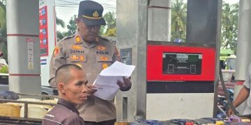 Polres Pasaman Barat Bersama Polsek Pasaman Lakukan Pengecekan Intensif Pendistribusian BBM