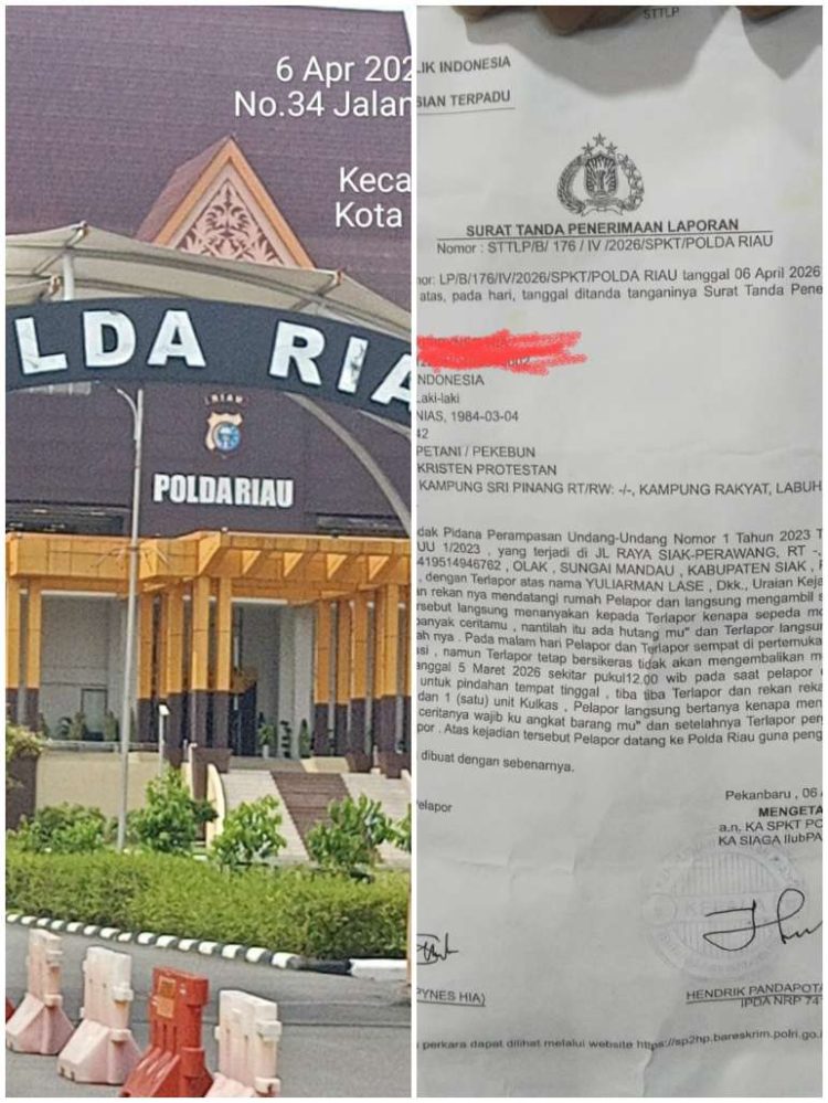 Berawal dari Hutang Piutang Akhirnya Terjadi Perampasan Sepeda Motor dan Barang Elektronik Korban Melapor ke Polda Riau ini kronologinya