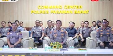Wakapolres Pasaman Barat Beserta PJU Ikut Zoom Meeting Bersama Itwasda Polda Sumbar