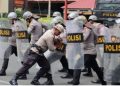 Personil Polres Pasaman Barat  Dilibatkan 120 Orang Dalam Gelar Latihan Dalmas