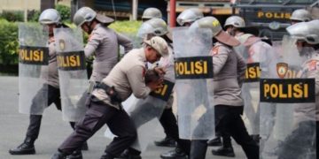 Personil Polres Pasaman Barat  Dilibatkan 120 Orang Dalam Gelar Latihan Dalmas