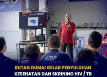 Rutan Dumai Gelar Penyuluhan Kesehatan dan Skrining HIV/TB bagi Petugas dan Warga Binaan