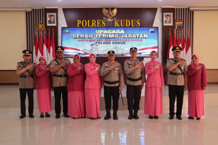 Kapolres Kudus Pimpin Acara Sertijab Dua Kapolsek ini pesan Kapolres