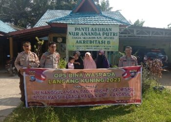 Polres Inhu Binluh Ops Bina Waspada di Panti Asuhan Nur Ananda Putri