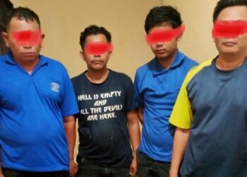 Empat Pelaku Penggelapan Barang Milik PT.IKPP Perawang diamankan Tim Opsnal Polsek Tualang