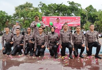 Ini Pesan Kapolres Inhu Saat Apel Penyambutan dan Tradisi Bintara Remaja 2023