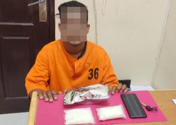 Pengedar Sabu asal Pekanbaru di Amankan sat narkoba Polres Pelalawan