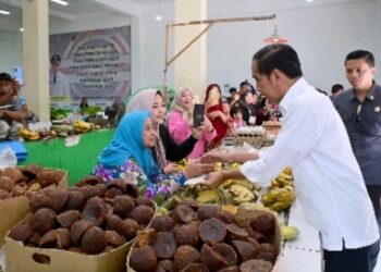 Kunjungi Pasar Merdeka, Presiden Sebut Kondisi Harga Kebutuhan Pokok Terkendali Baik