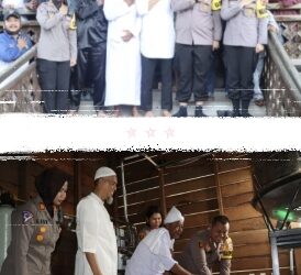 Kapolres Dumai Beserta Walikota Dumai H Paisal Memberi Bantuan Air Minum Bersih Kepada Masyarakat di Tanah Adat Kecamatan Sungai Sembilan