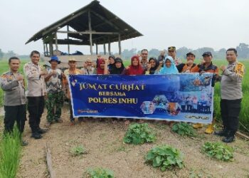 Kembali lagi Polres Inhu Menggelar Jumat Curhat dengan Warga Kampung Pulau
