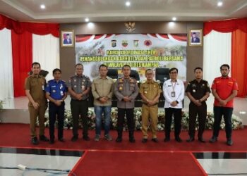 Kapolres Kampar beserta Pj Bupati Kampar Gelar Rapat Penanggulangan Karhutla