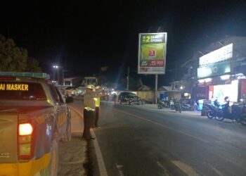 Polsek Minas Unit Lantas Antsipiasi Pelanggaran Laka Lantas dan C3 di Daerah Rawan
