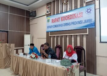 Forkom Ormas Provinsi Jambi Bahas Rakor 2024, Adian Teguh.ST.SH kita Harus Berperan Terhadap Program Pemerintah