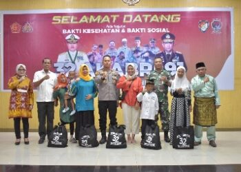 Polres Inhu Gelar Bakti Kesehatan dan Bakti Sosial Alumni Akabri 1991 dengan Semarak