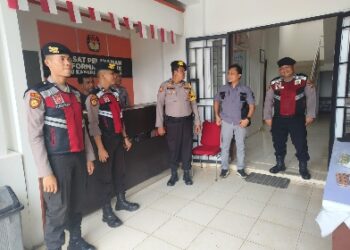 Satgas Preventif Ops Mantap Brata Gelar Patroli Ke Kantor KPU Dan Bawaslu