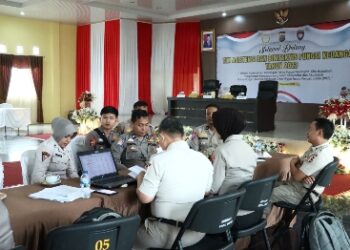 Tim Puskeu Polri dan Bidkeu Polda Riau, Asistensi dan Bimtek Fungsi Keuangan di Polres Kampar