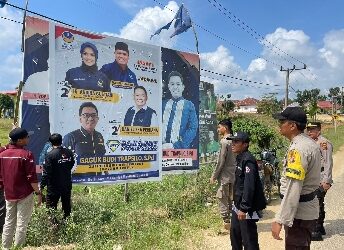 Polres Inhu Kawal Penertiban APS dan APK di Sejumlah Kecamatan, Ini Hasilnya